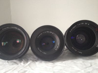 three of the lenses in the set are super speed