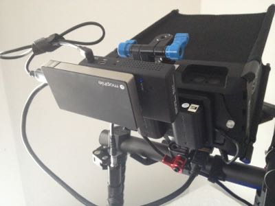 paralinx arrow plus powered by Mophie battery pack and smallHD monitor